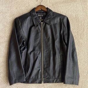 Style & Co Genuine Leather Jacket